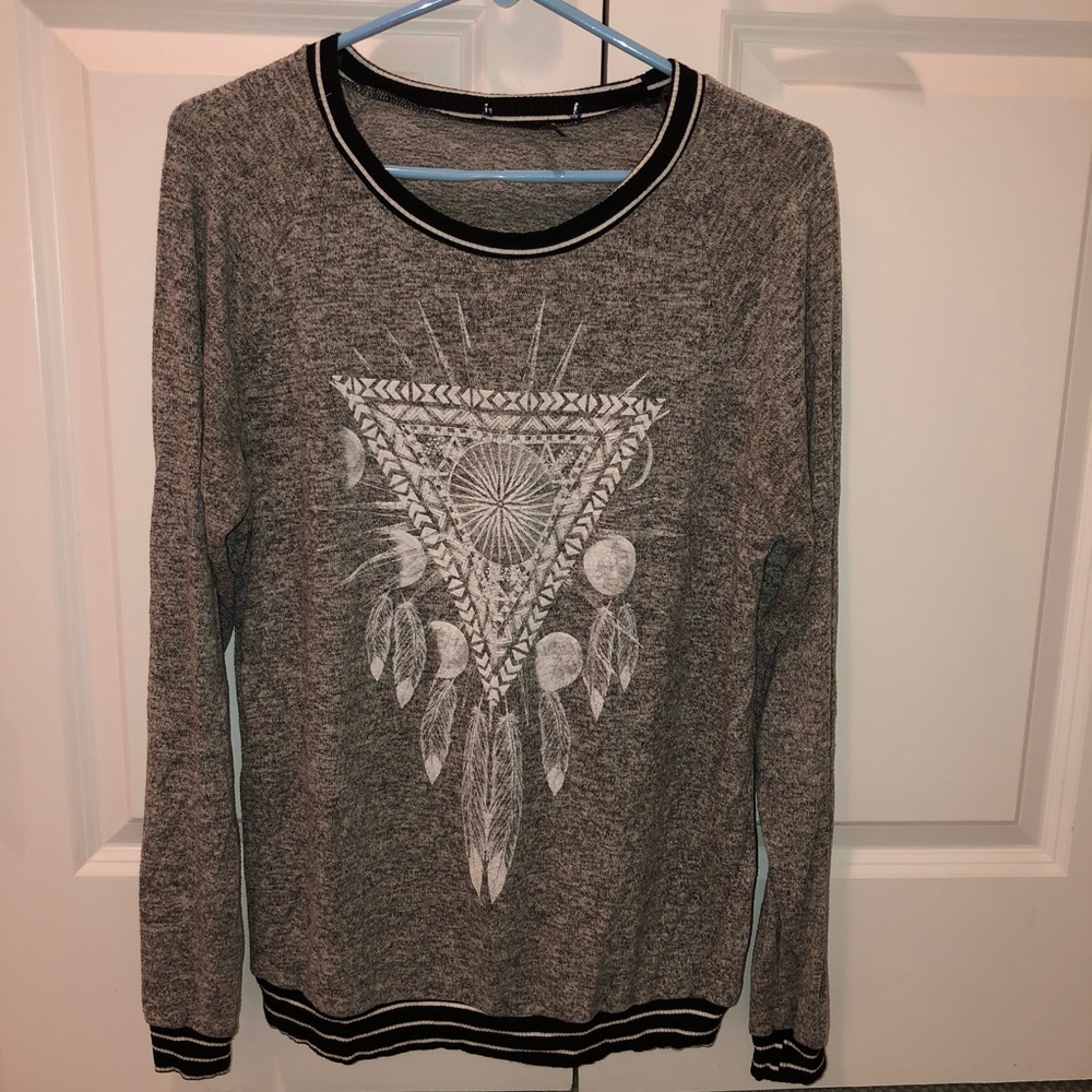 Revelation grey heathered comfortable sweater